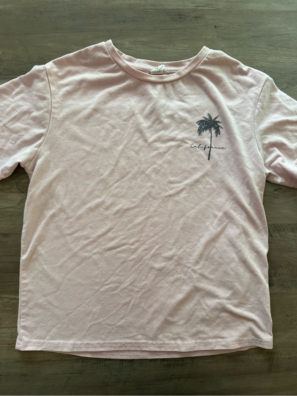 Boy’s Light Pink Palm Graphic Tee